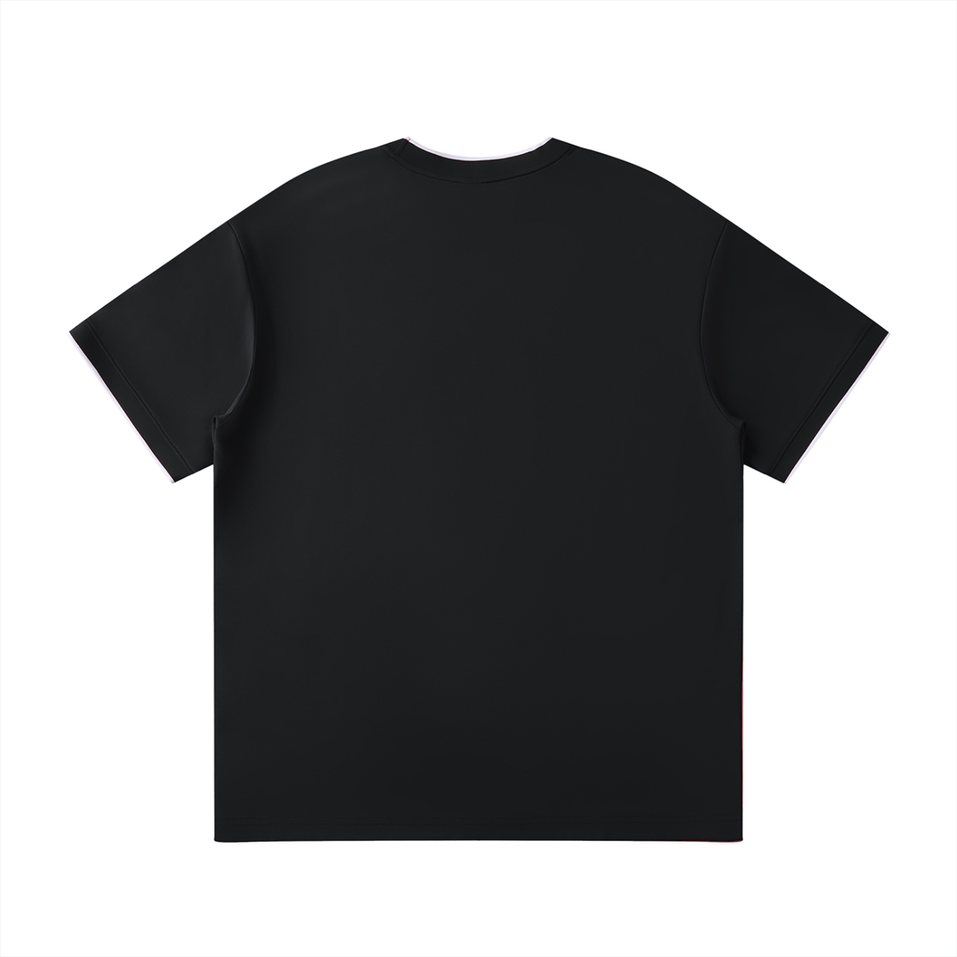 Unity Wear's Unisex White Collar Trim Regular Fit T-Shirt