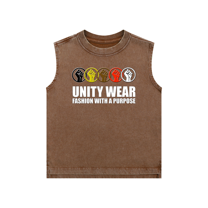 Unity Wear's Unisex Kids Snow Washed Tank Top