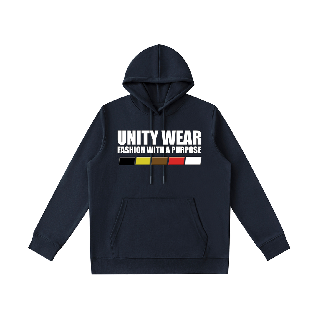 Unity Wear's FWP Full Stripe Back Essential Oversized Unisex Hoodie