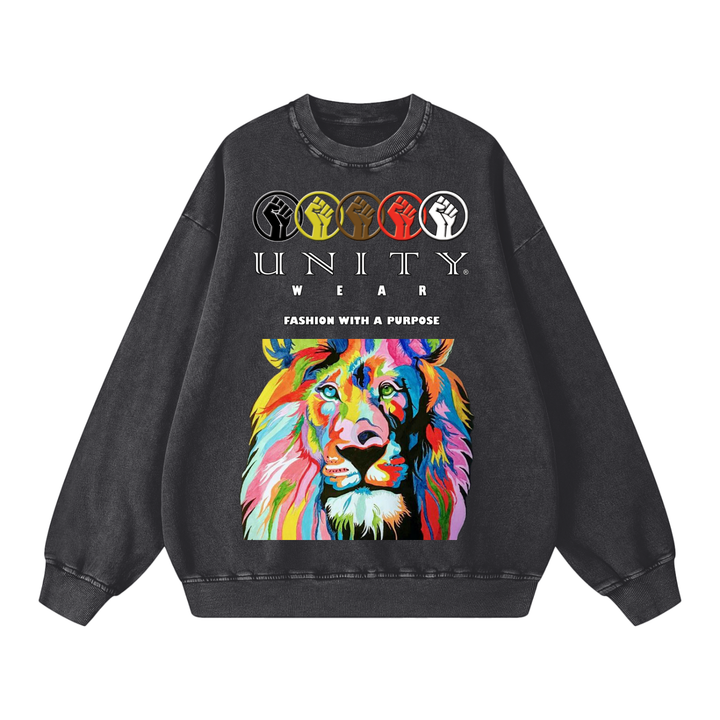 Snow Washed Oversized Sweatshirt