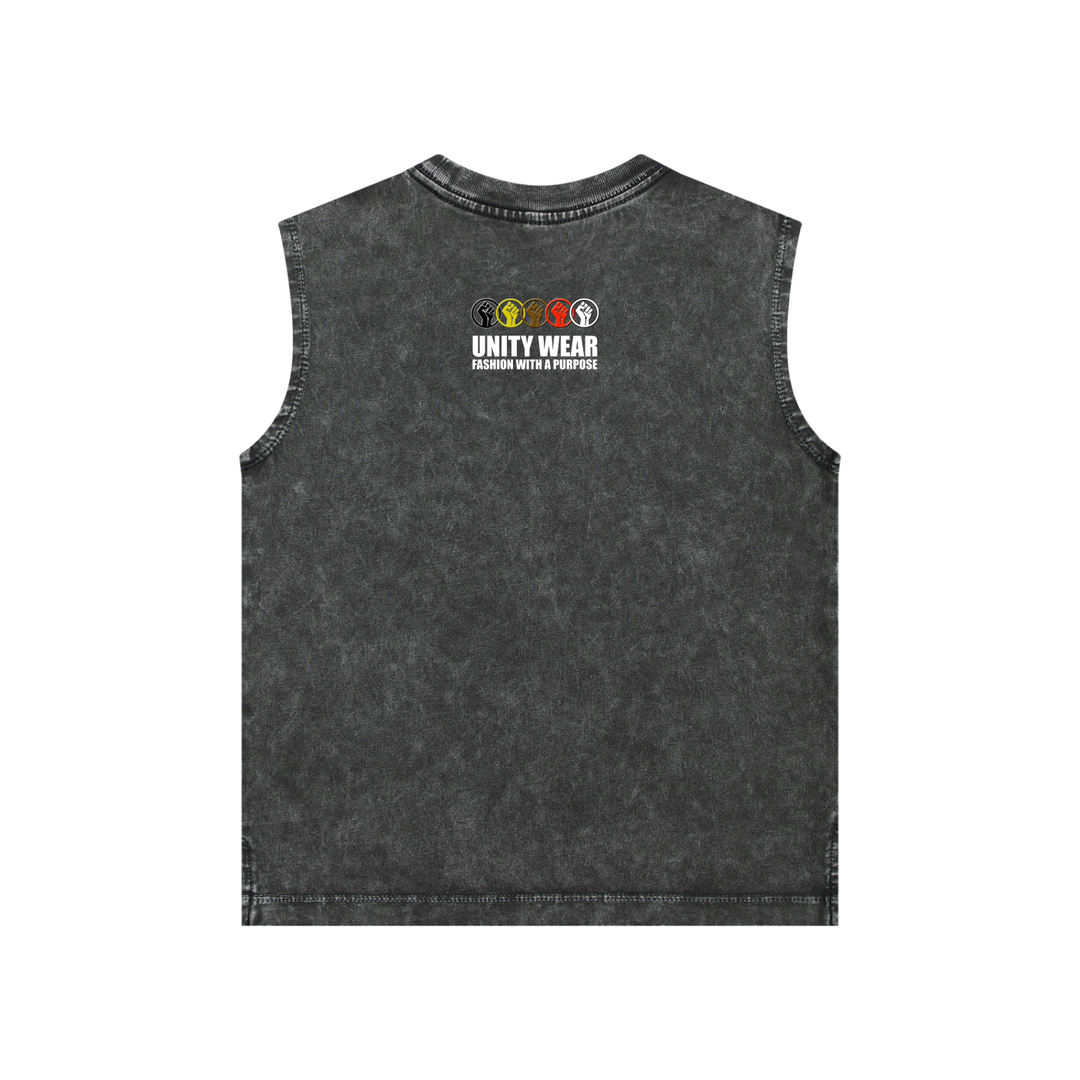 Unity Wear's Unisex Kids Snow Washed Tank Top