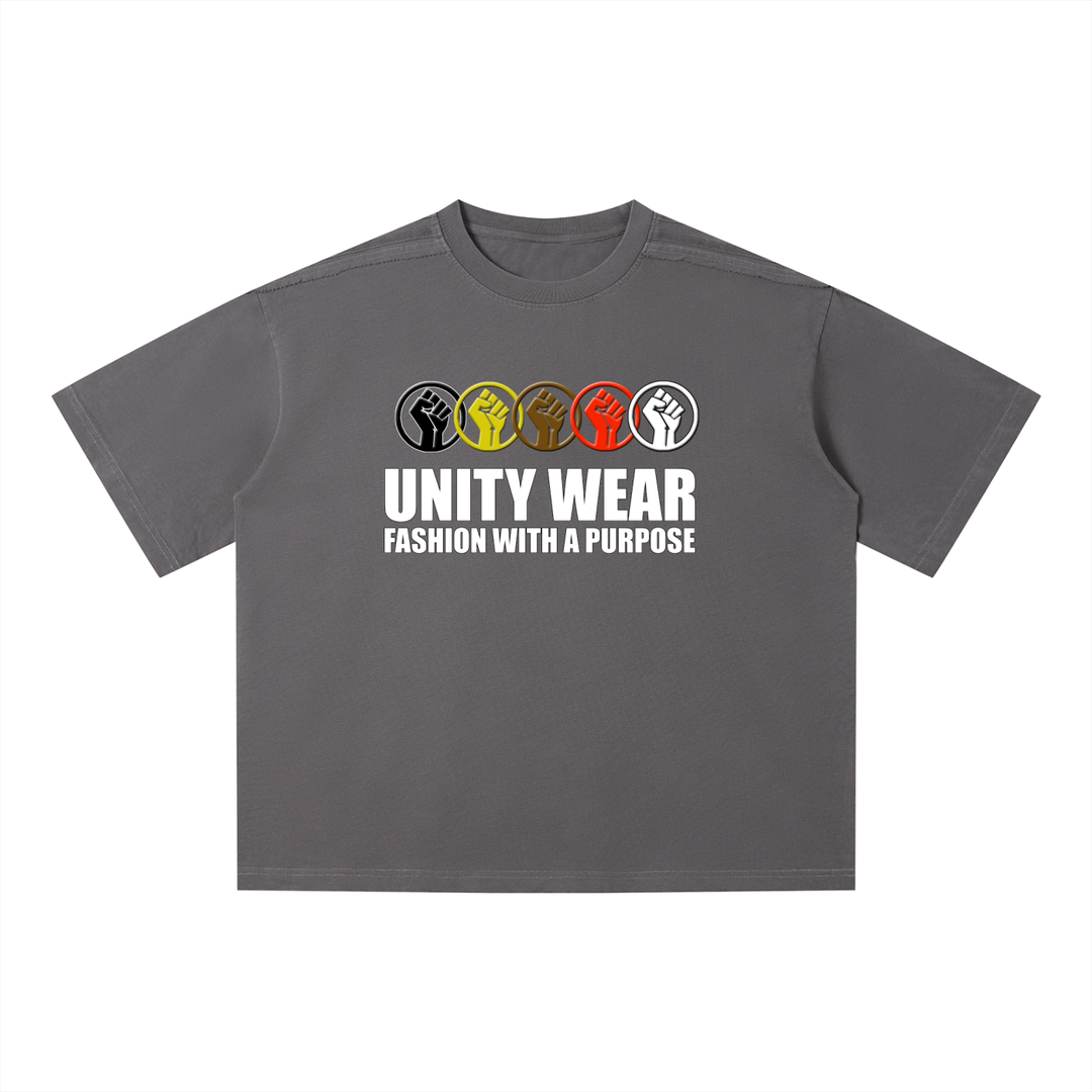 Unity Wear's Blocks Unisex Vintage Wash Boxy T-Shirt