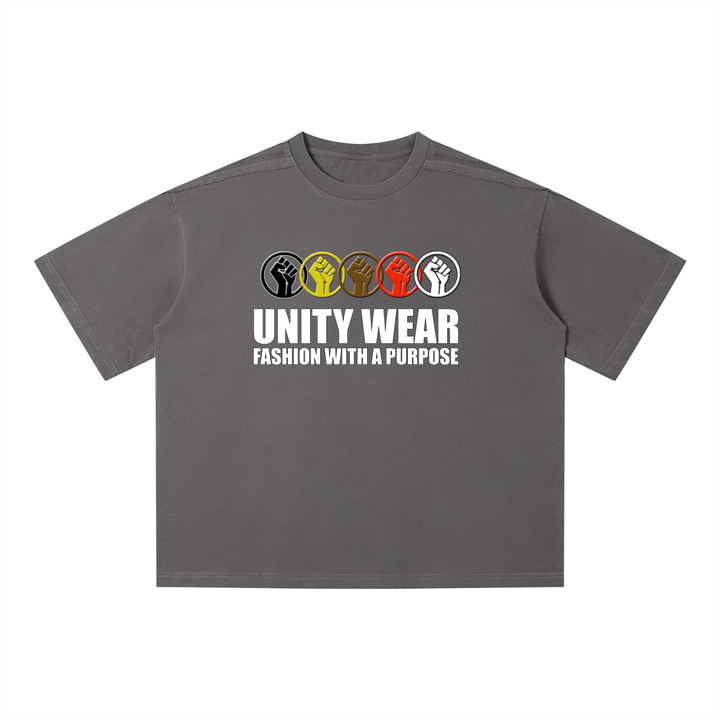 Unity Wear's Blocks Unisex Vintage Wash Boxy T-Shirt