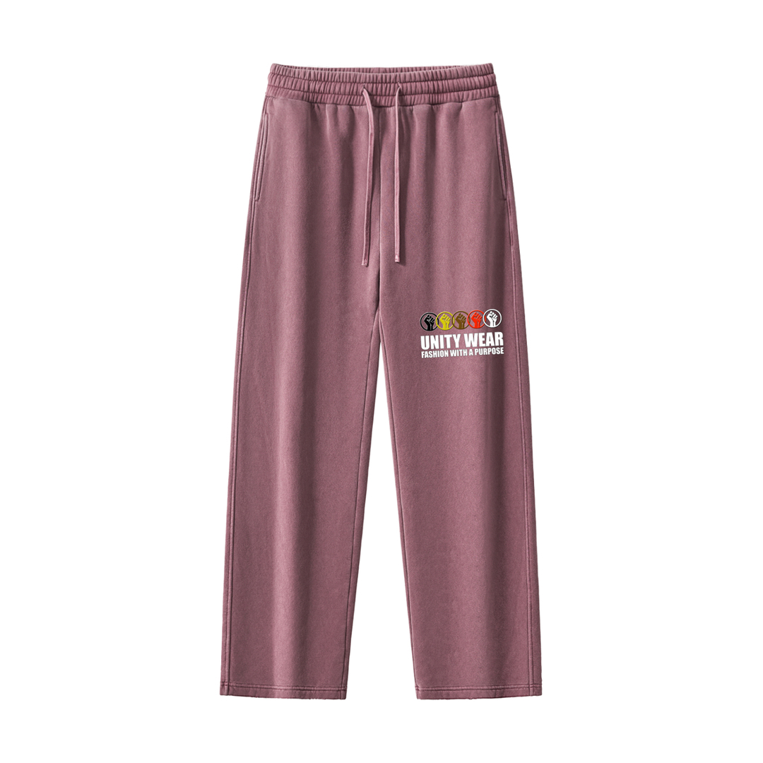 Unity Wear's Frayed Enzyme Washed Fleece Sweatpants