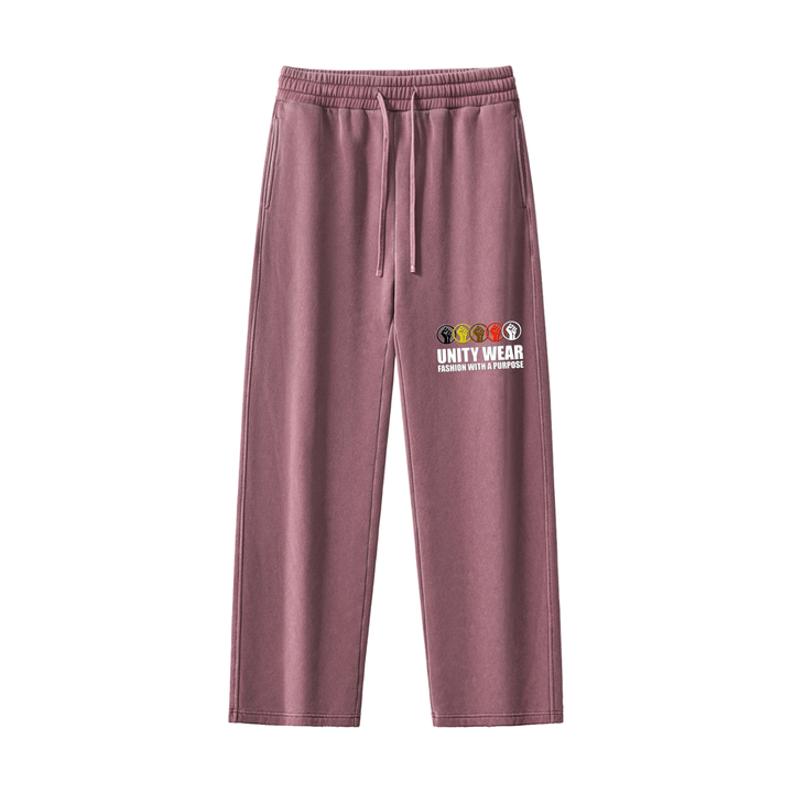 Unity Wear's Frayed Enzyme Washed Fleece Sweatpants