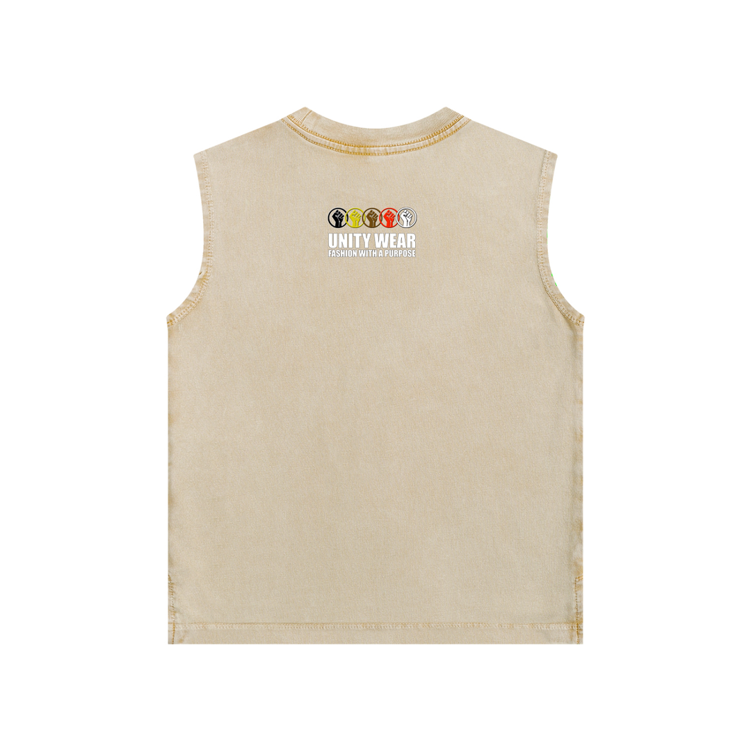 Unity Wear's Unisex Kids Snow Washed Tank Top