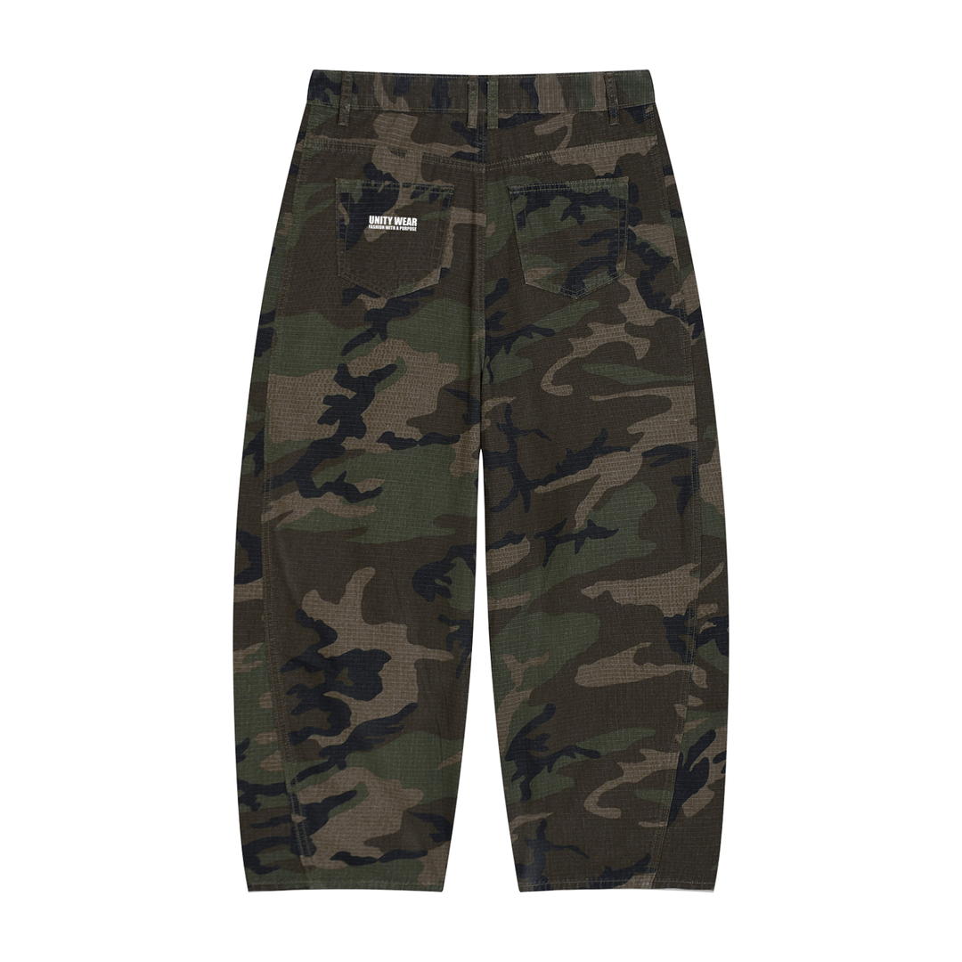 Unity Wear Men’s Camo Barrel Leg Cargo Pants