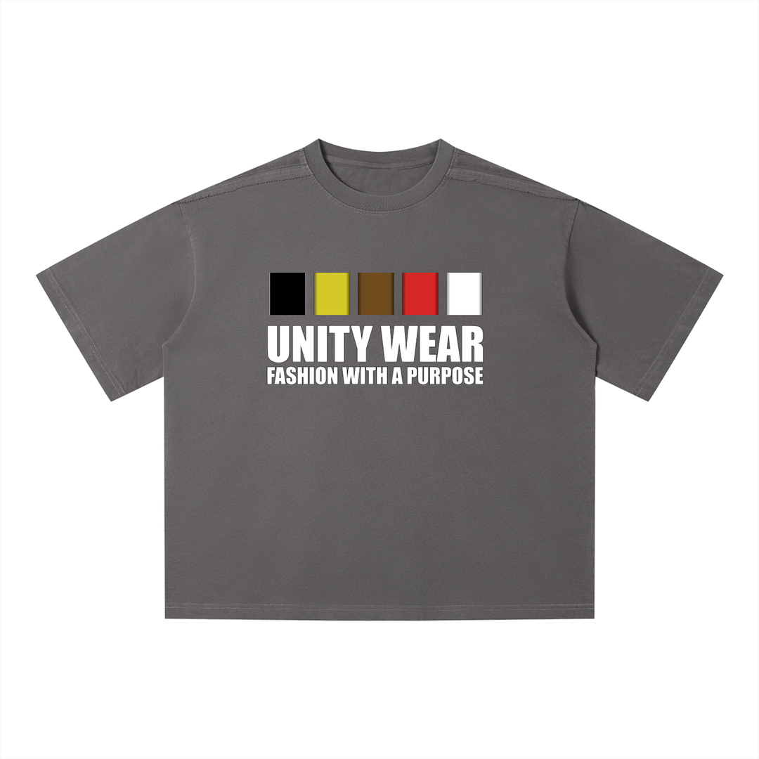 Unity Wear's Blocks Unisex Vintage Wash Boxy T-Shirt