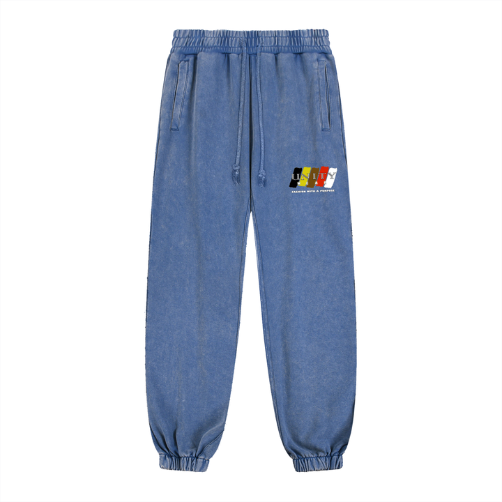 Unity Wear's Swash Snow Wash Heavyweight Jogged Sweatpants