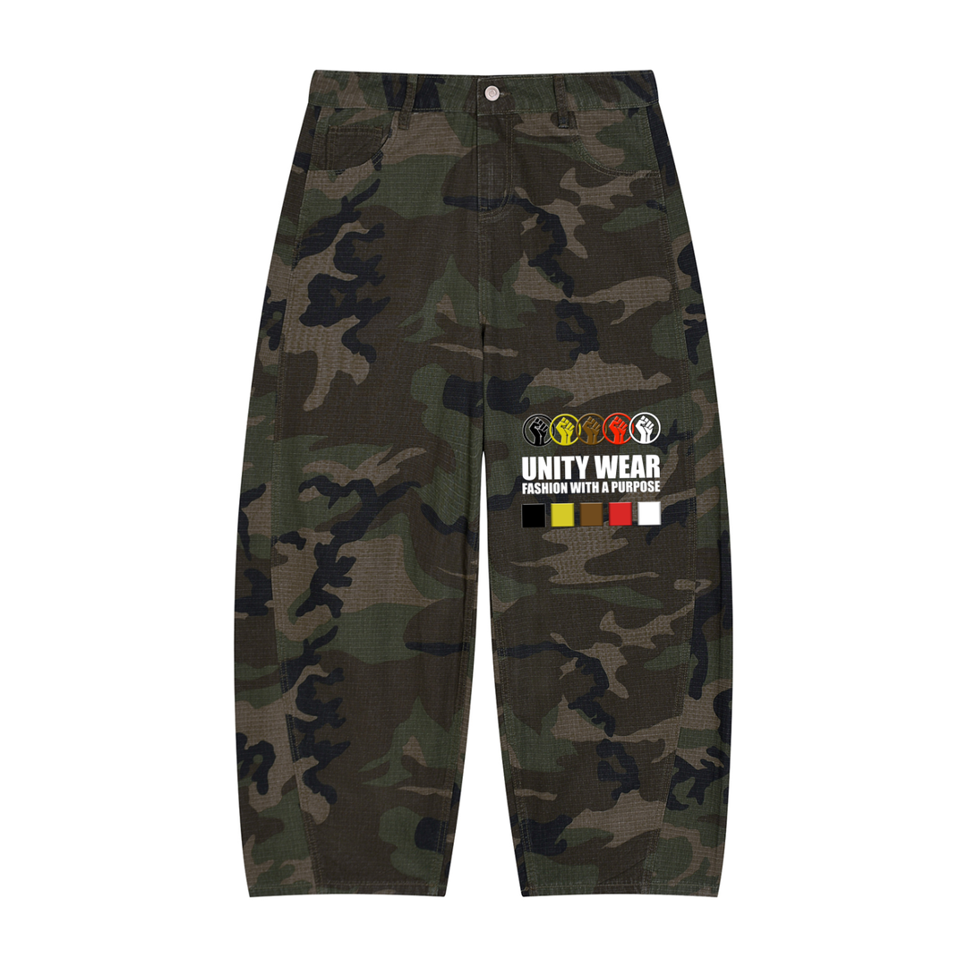 Unity Wear Men’s Camo Barrel Leg Cargo Pants