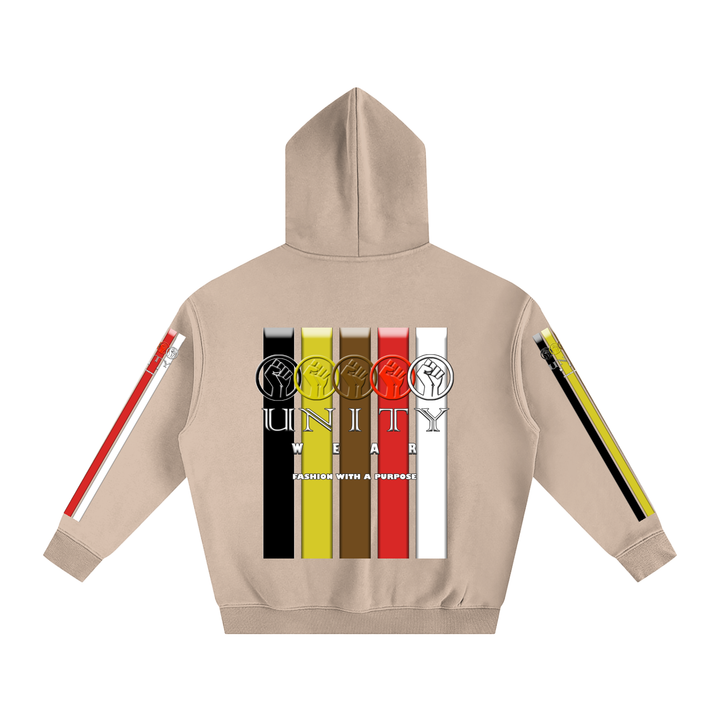 Unity Wear's "Fist & Stripes" Oversize Fleeced Unisex Hoodies