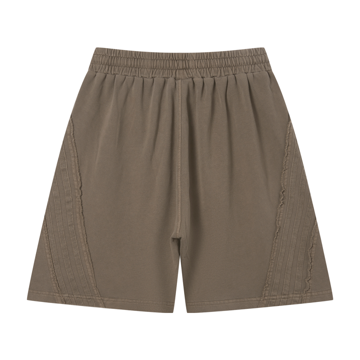 Unity Wear's Unisex Vintage Wash Raw Edge Shorts