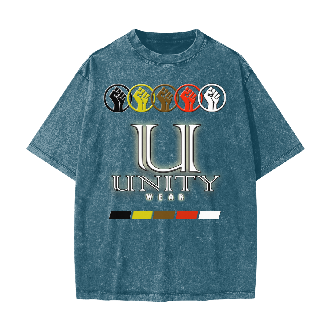 Unity,Peace ,Love ,Inclusion ,Equality ,T-Shirt ,Snow Washed