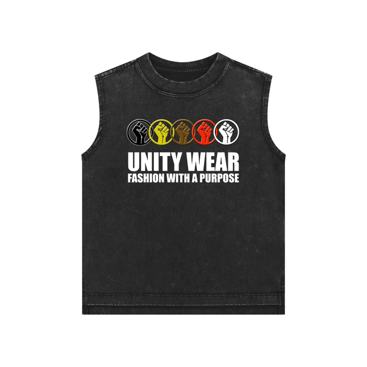 Unity Wear's Unisex Kids Snow Washed Tank Top