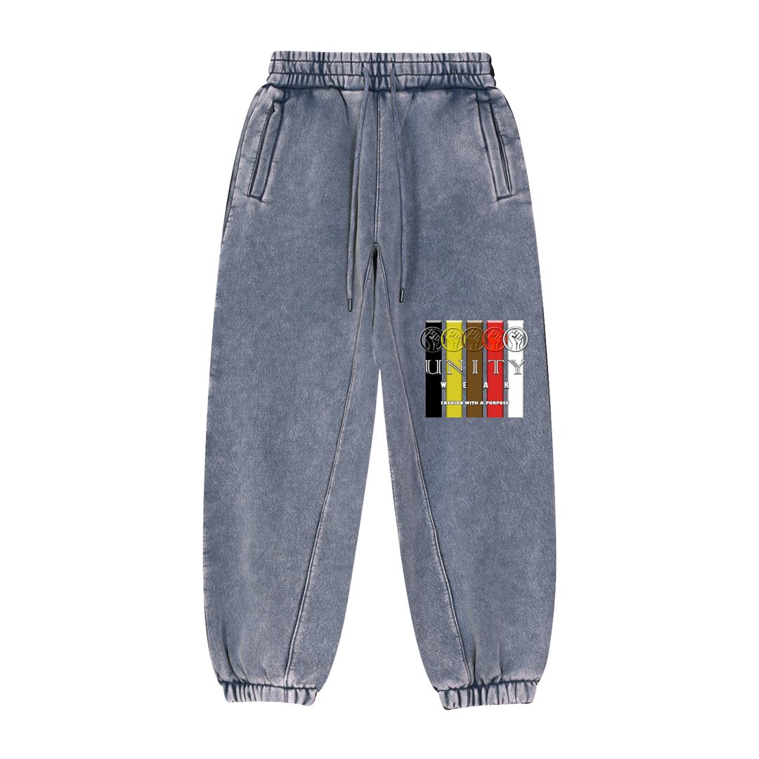 Unity Wear's "Fist & Stripes" Fleeced Jogger Unisex Sweatpants