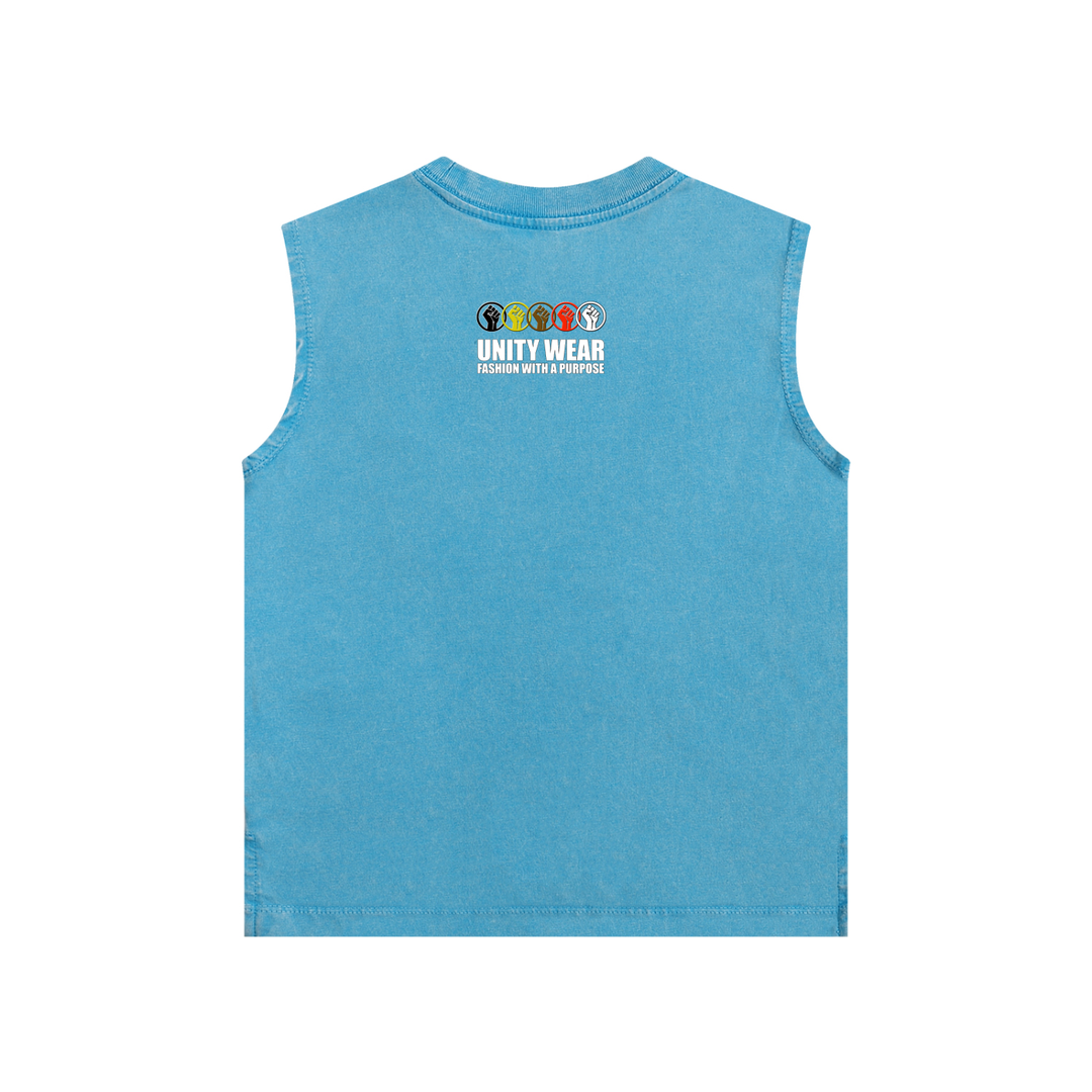 Unity Wear's Unisex Kids Snow Washed Tank Top