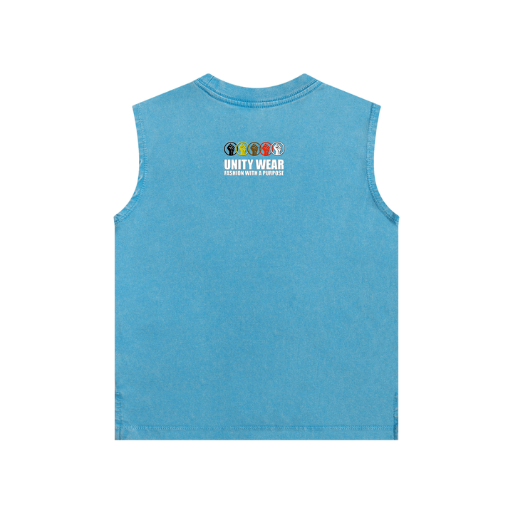 Unity Wear's Unisex Kids Snow Washed Tank Top