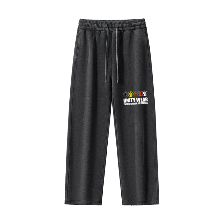 Unity Wear's Frayed Enzyme Washed Fleece Sweatpants