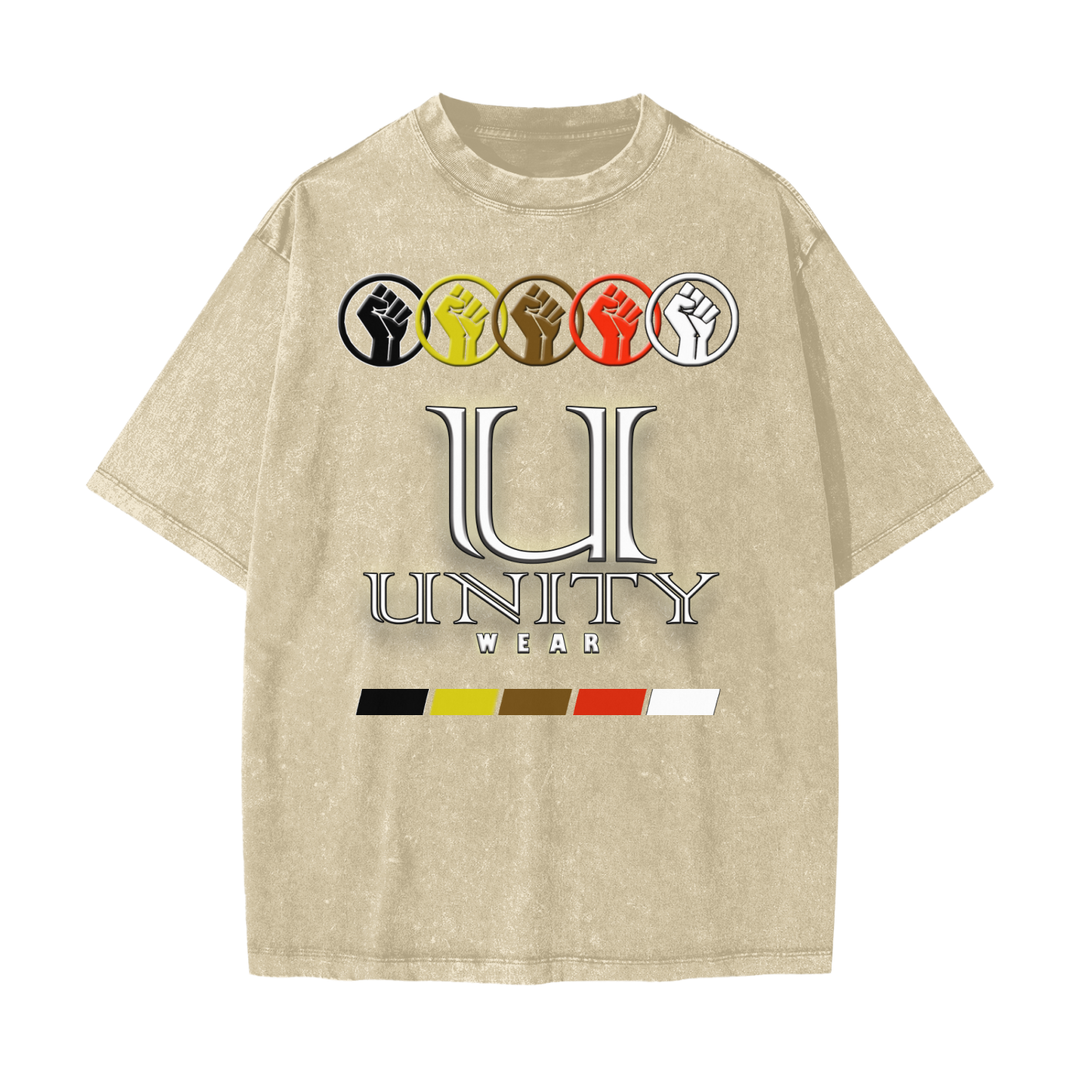 Unity,Peace ,Love ,Inclusion ,Equality ,T-Shirt ,Snow Washed