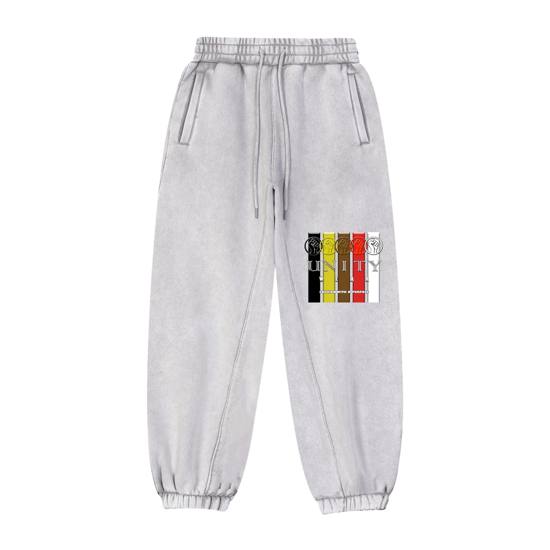 Unity Wear's "Fist & Stripes" Fleeced Jogger Unisex Sweatpants