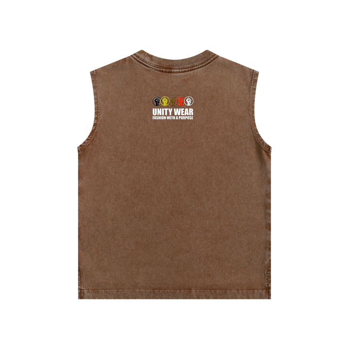 Unity Wear's Unisex Kids Snow Washed Tank Top