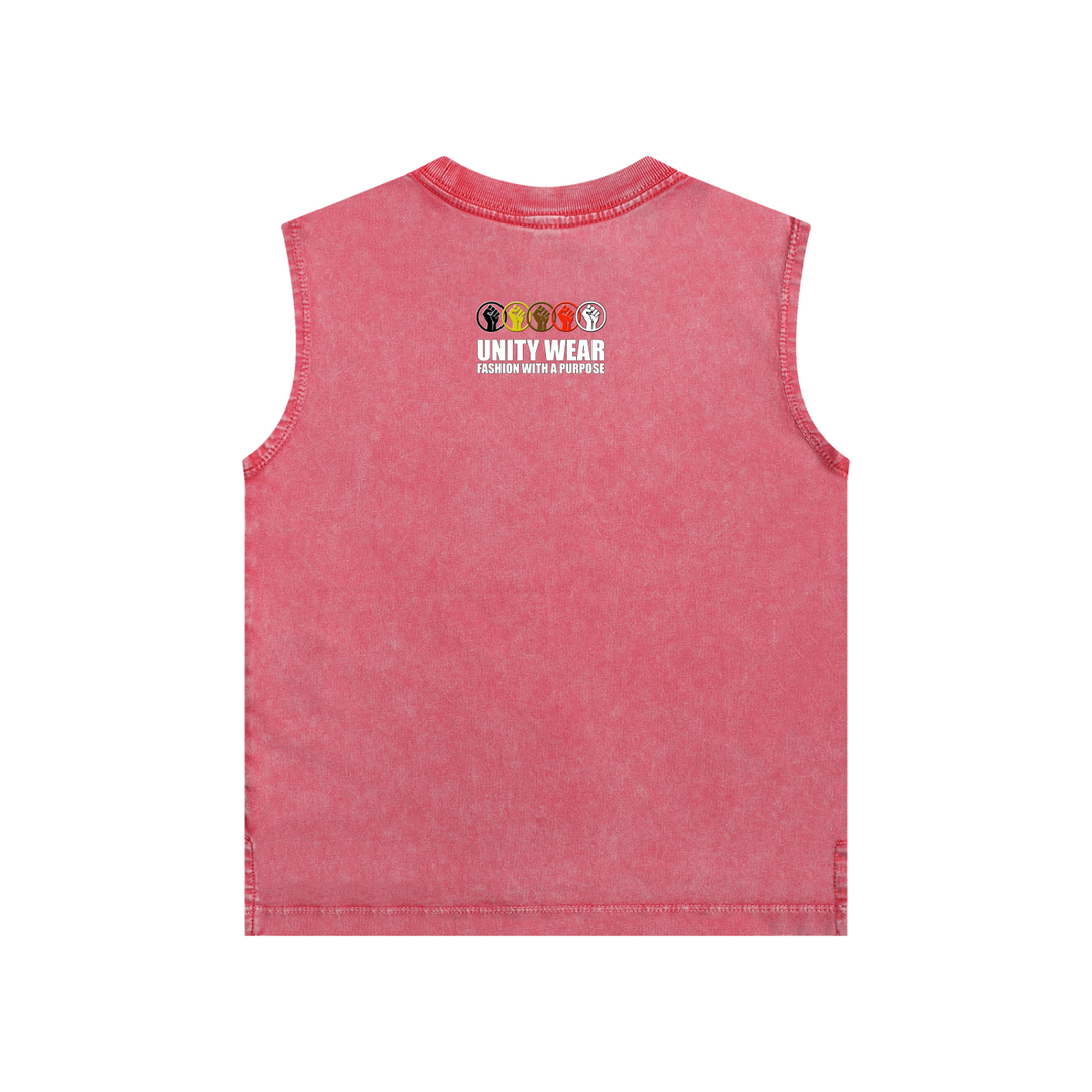 Unity Wear's Unisex Kids Snow Washed Tank Top