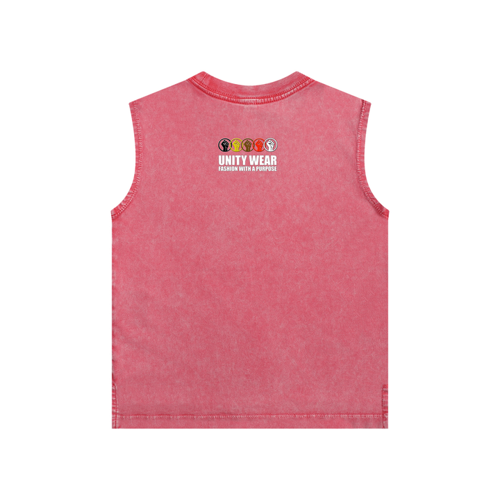 Unity Wear's Unisex Kids Snow Washed Tank Top