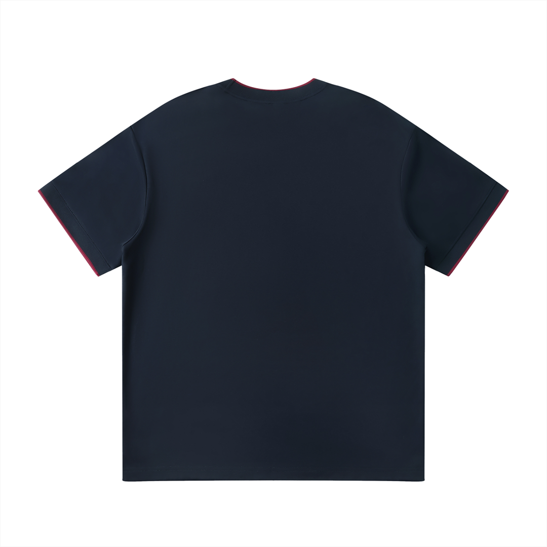 Unity Wear's Unisex White Collar Trim Regular Fit T-Shirt