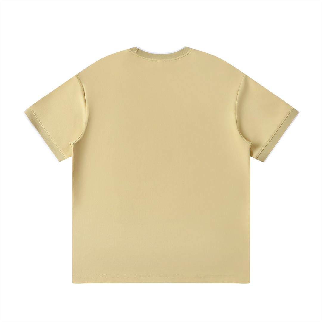 Unity Wear's Unisex White Collar Trim Regular Fit T-Shirt