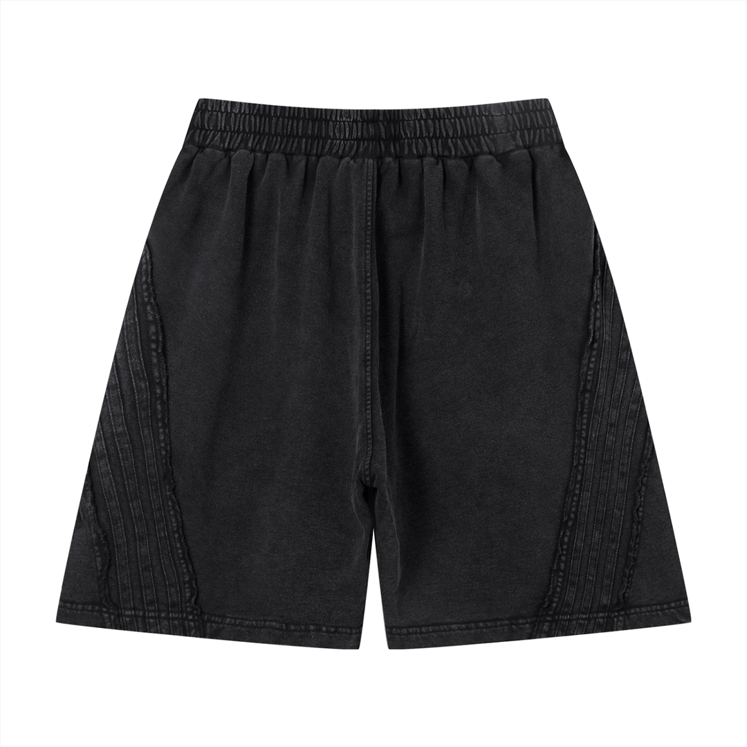 Unity Wear Unisex Vintage Wash Raw Edge Shorts