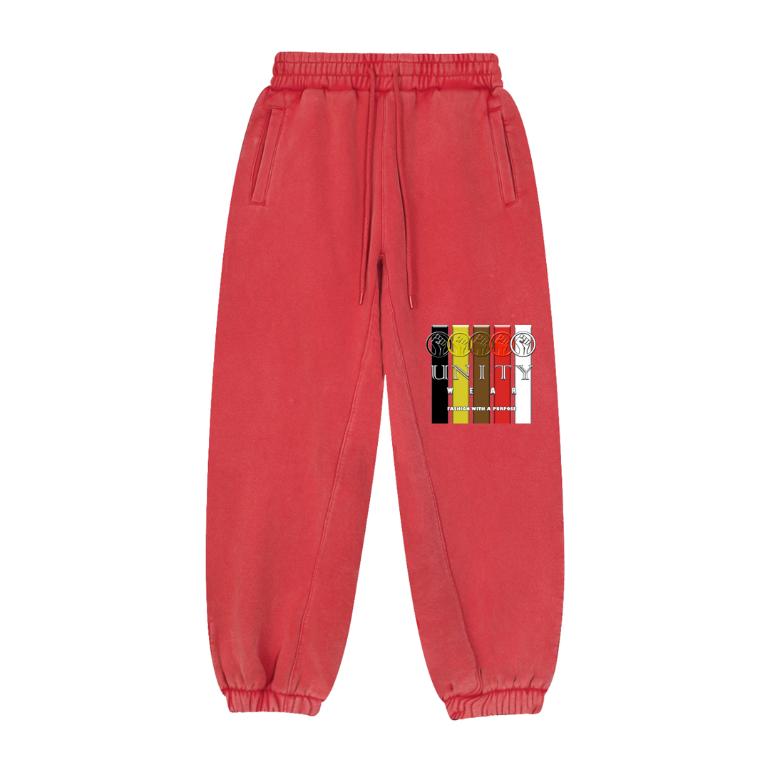 Unity Wear's "Fist & Stripes" Fleeced Jogger Unisex Sweatpants