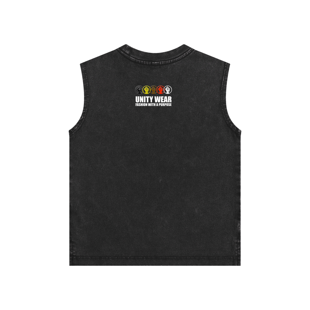 Unity Wear's Unisex Kids Snow Washed Tank Top