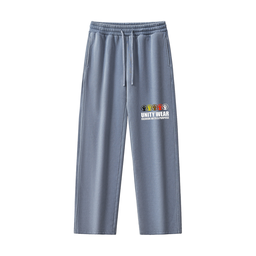 Unity Wear's Frayed Enzyme Washed Fleece Sweatpants
