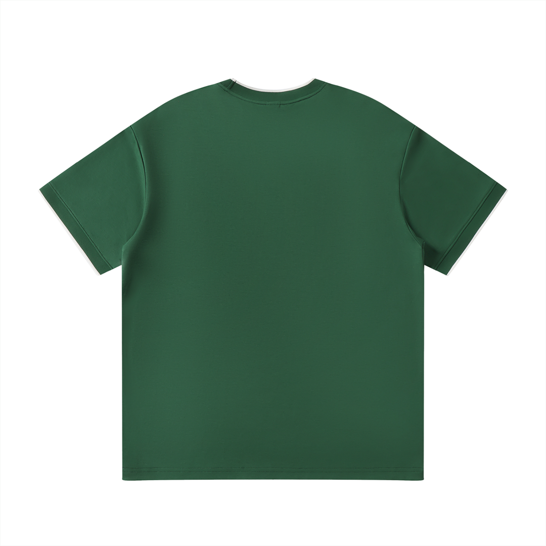 Unity Wear's Unisex White Collar Trim Regular Fit T-Shirt