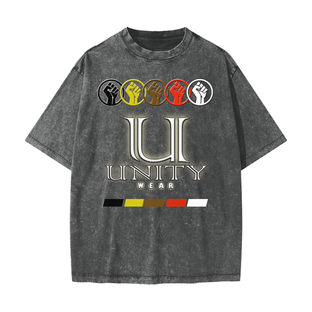 Unity,Peace ,Love ,Inclusion ,Equality ,T-Shirt ,Snow Washed