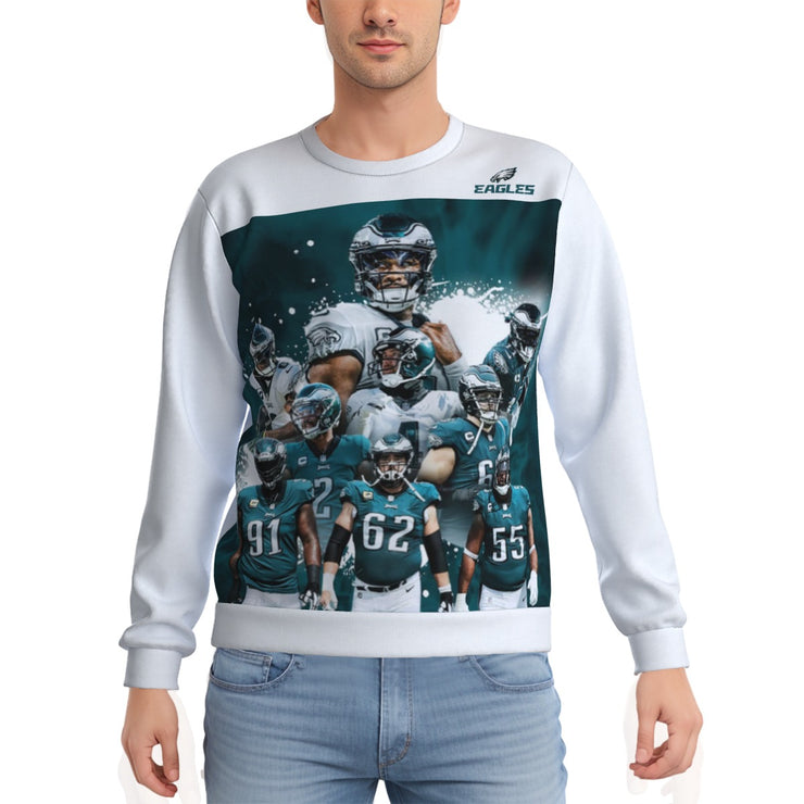Eagles Crew Unisex White Sweatshirt
