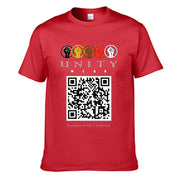 Unity Wear QR Code Men's Crew Neck T-shirt | Gildan 180GSM Cotton (DTG)