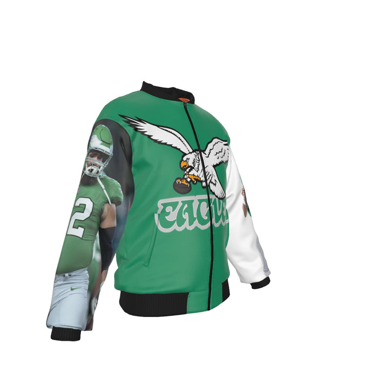 Eagles New School Kelly Green Unisex Bomber Jacket