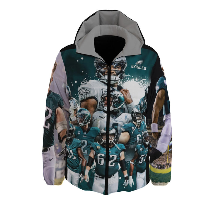 Unisex Eagles' Hooded Team Down Jacket