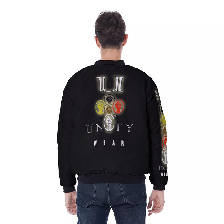 Unity Wear Cross Men's Black Bomber Jacket