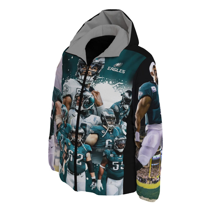 Unisex Eagles' Hooded Team Down Jacket