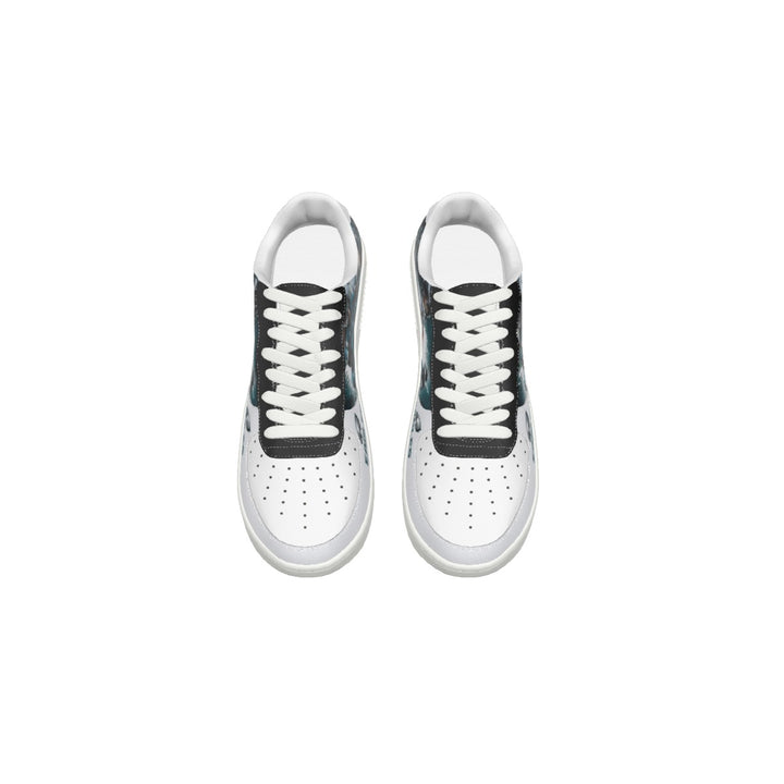 Eagles Team White 1's with Black Trim