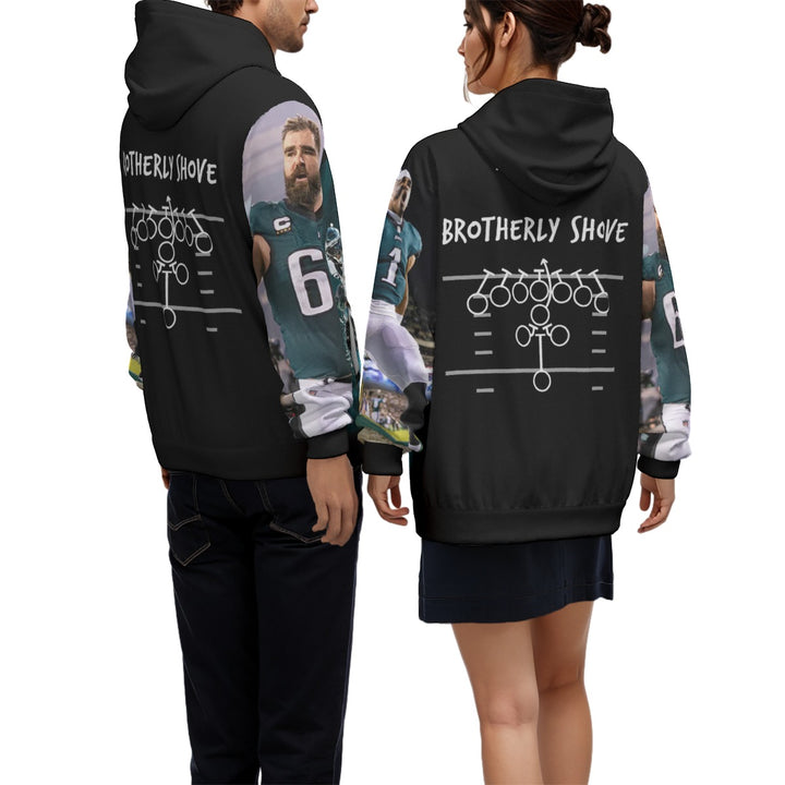 Eagles Team Black Print Unisex Pullover Hoodie | 310GSM Cotton