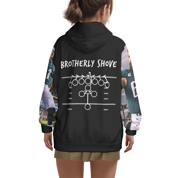 Eagles Team Black Print Unisex Pullover Hoodie | 310GSM Cotton