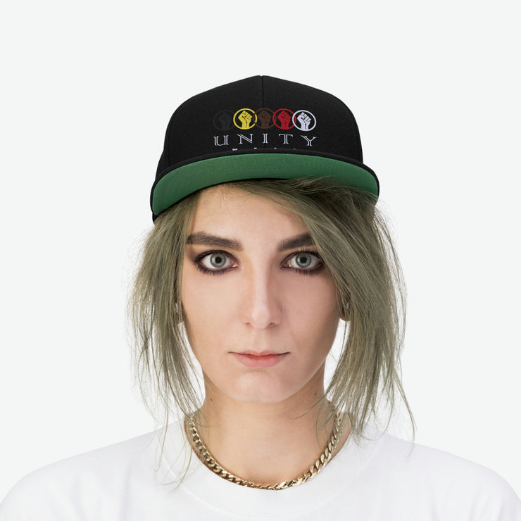 Unisex Unity Wear Black Flat Bill Hat