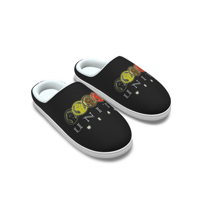 Unity Wear Black Women's Floater Plush Slippers