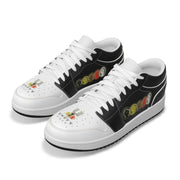 Unity Wear Men's White Toe Unity 1's Low-Top Leather Stitching Shoes