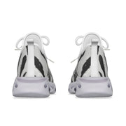 Unity Wear White Tiger Men's Light Sports Shoes with Black Tongue