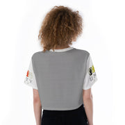 MyVoiceMyVote.Net© Unity Wear Grey and White Print Cropped T-Shirt