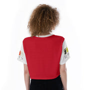 MyVoiceMyVote.Net© Unity Wear Red and White Print Cropped T-Shirt